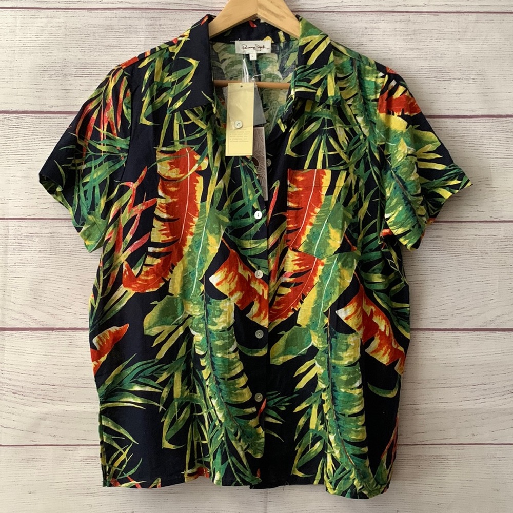 Tropical forest blouse